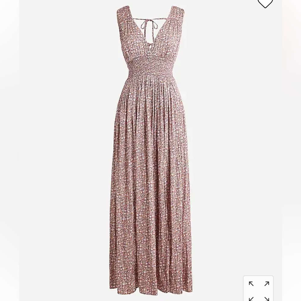 JCrew Tie Back Floral Dress